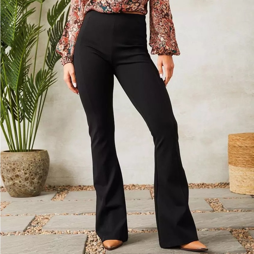 Black flared pants size S/M